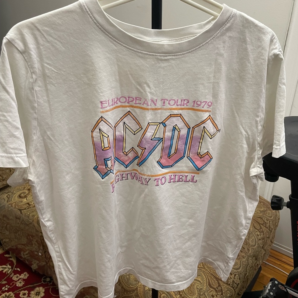 H&M-AC/DC European Tour 1979 White T-Shirt